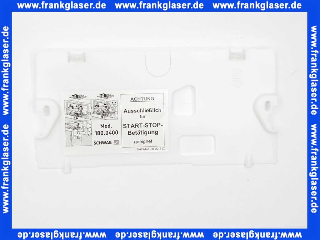 Schwab 7122985 Abdeckplatte zu Sp&uuml;lkasten 180000 183000 184000 Z1145