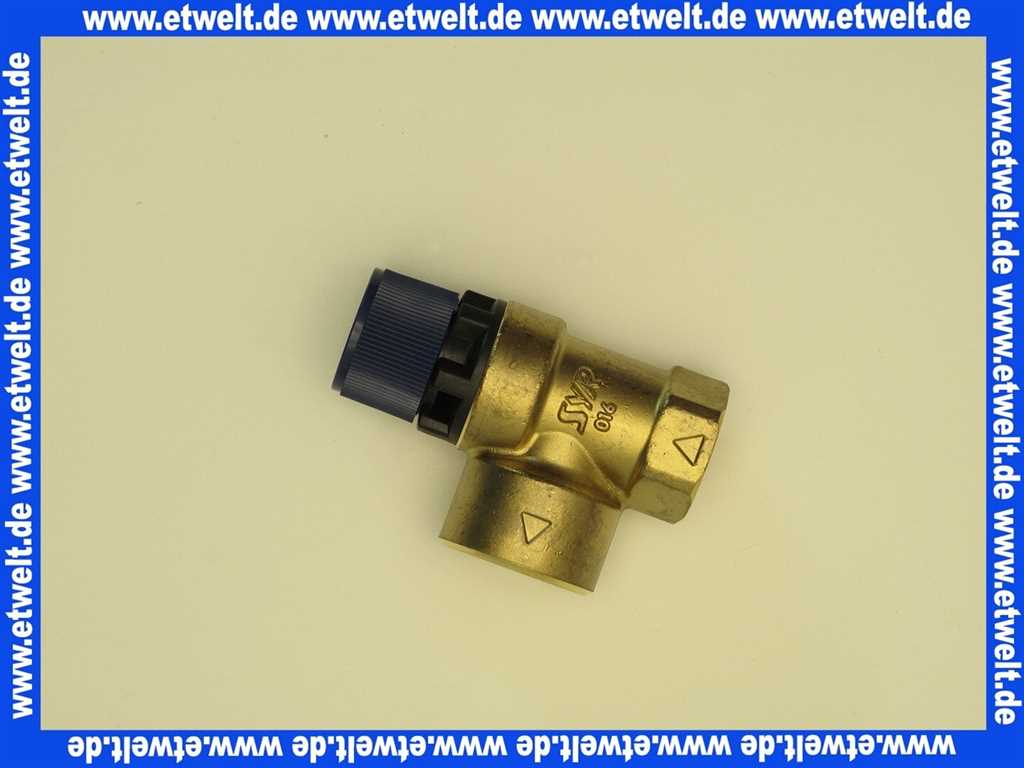 21156 Syr Membran Sicherheitsventil 6bar 1/2 Zoll roh bauteilgepr&uuml;ft