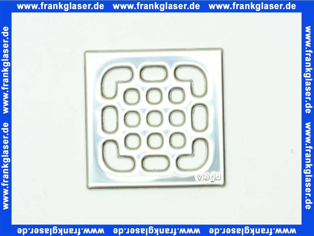 554026 Viega Rost f&uuml;r Bodenablauf Bodeneinlauf Duschablauf 94 x 94mm aus Edelstahl gezogen