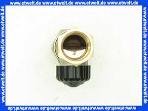 Heimeier Thermostatventil Rotguß vernickelt R 3/4 Zoll Durchgang