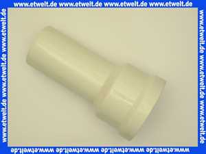 750701 Abu WC - Anschlussstutzen gerade DN 90 in Weiss Länge 250 mm