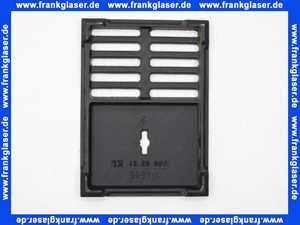 ACO Junior Deckelrost 255 x 185 mm K1.L 15 Gusseisen asphaltiert 60110020 zu Junior Bodeneinlauf