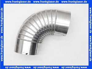 Aluminium Abgasrohr Bogen 130mm 90 Grad