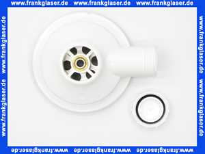 120665 Blanco Ablaufventil Ventil 3,5 Zoll mit Überlaufanschluss G 1/2 AL Ventil Edelstahl Unterteil Kunststoff weiß