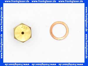 Bosch Hauptgasdüse 2,30 Bohrung Sw16 16lg 5484108