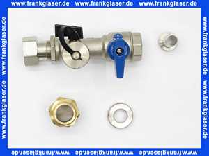 907422 Brötje Rücklauf Kugelhahn IAS2 22 mm