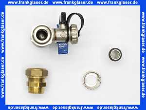 907422 Brötje Rücklauf Kugelhahn IAS2 22 mm