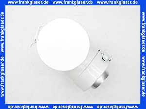 87094300 Buderus Revisionsstück konzentr DN60/100 Ausf01 Dichtkappe sow. 2 Klemmbänd., Alu