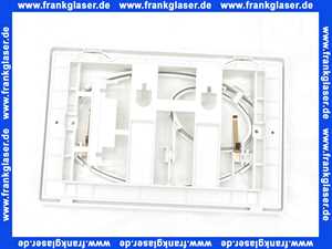 61000 Burda Betätigungstaste Drückerplatte T610 Weiß komplett mit Montagerahmen zu UP Spülkasten