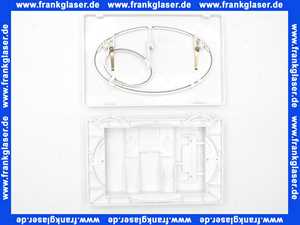 61000 Burda Betätigungstaste Drückerplatte T610 Weiß komplett mit Montagerahmen zu UP Spülkasten