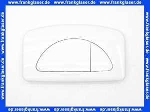 730.00 Burda Betätigungstaste weiss Drückerplatte zu UP Spülkasten mit Zwei Mengen Spülung