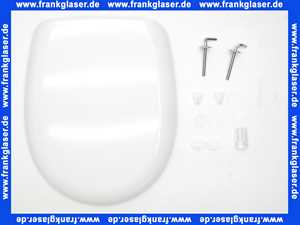 Concept WC-Sitz 200 mit Deckel, mit Edelstahl-Scharnier, weiss