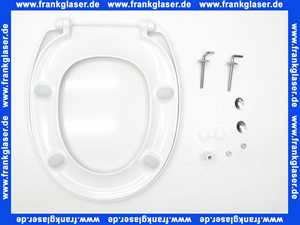 Concept WC-Sitz Optima Z (2) m. Edelstahlbefestigung fest-fix, antibakteriell, weiss, Alternative zu Concept Luxus WC-Sitz