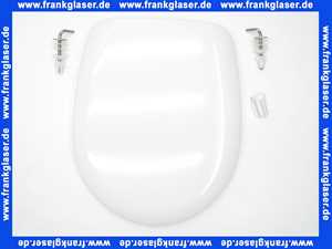WC-Sitz Concept 100 mit Deckel mit Edelstahl Scharnieren und Puffern weiss