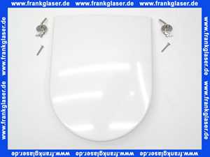 WC-Sitz mit Deckel CosimaCLASSIC weiß mit Steckscharnieren chrom