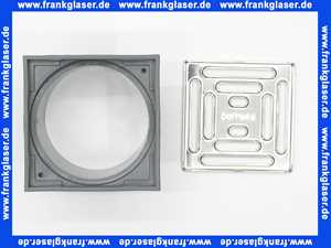 400017 Dallmer Aufsatz E9 100 x 100 mm zu Bodeneinlauf Badablauf