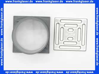 400017 Dallmer Aufsatz E9 100 x 100 mm zu Bodeneinlauf Badablauf
