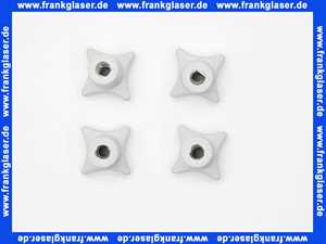 664020 Dallmer Muttern mit Kreuzgriff zu Stausafe (4Stück), M 8