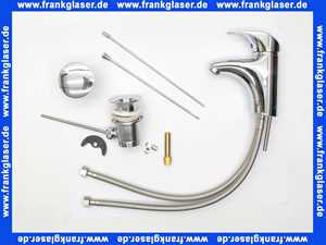 10821.00 Damixa Waschtischarmatur Space inkl. Ablaufgarnitur, Chrom