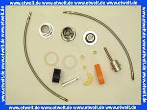 48221.00 Damixa ACCESSOIRE X-Change Montagesatz, Waschtischarmaturen. Hinweis: Inkl. Anschlussschläuche 450 mm, Chrom.