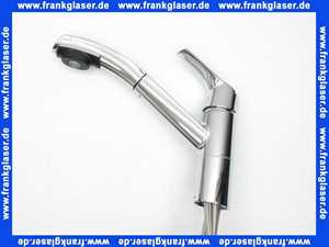 6712000 Damixa Spültischarmatur, Keramikkartusche, Schwenkauslauf, Twist & Clean - Leicht zu reinigen, Geschirrbrause herausziehbar