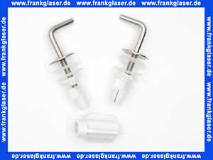 526472 Derby Wc-Sitz Derby Style mit Deckel Scharniere Edelstahl weiß