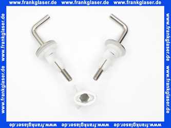 526472 Derby Wc-Sitz Derby Style mit Deckel Scharniere Edelstahl weiß