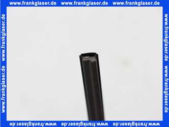 GUML016 DerbyTop Dichtung Magnet Magnetleiste zu Duschabtrennung zu GR2P 1950mm lang Schwarz