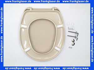 09B201B0302Y Diana WC-SITZ mit Deckel und Edelstahlscharnieren in Bahamabeige
