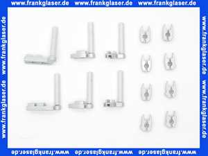 2533868 Gelenke zur V2 FW 3 in silber 1 Satz zu dreiteiliger Badewannenfaltwand