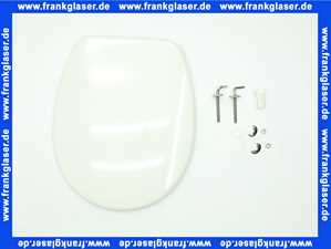DIANA WC-Sitz mit Deckel und Edelstahlscharnieren in Farbe Weiss