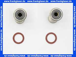 04110403000 Dornbracht S-Anschlüsse 1/2 x 3/4 für Wandarmaturen