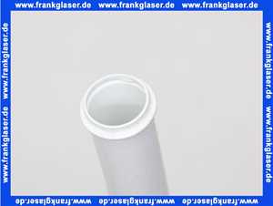 Spülrohr für hochhängenden Spülkasten D=32mm weiss mit Kröpfung 65mm ohne Bogen