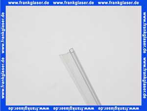 GUMN609 Duka Dichtleiste Pendeltür-Mauer Abrissl.11mm ESG 6 mm 2000 mm