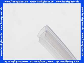 GUMTA38 DUKA Abtropfdichtung horizontal hoch f. ESG m.Abrisslinie 1000 mm lang