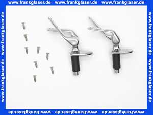 00612210000 Duravit Scharnierpaar zu WC-Sitz 1930 in Chrom ab Baujahr Oktober 2003