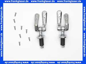 00612210000 Duravit Scharnierpaar zu WC-Sitz 1930 in Chrom ab Baujahr Oktober 2003
