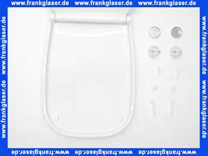 0062090096 Duravit WC-Sitz D-Code mit Absenkautomatik Scharniere edelstahl, lang, weiß