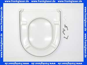 0063810000 Duravit WC-Sitz Starck 3 ohne SoftClose Scharniere edelstahl, weiß