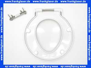 0065880099 Duravit WC-Sitz Starck 1 mit SoftClose Scharnierwelle edelstahl, weiß