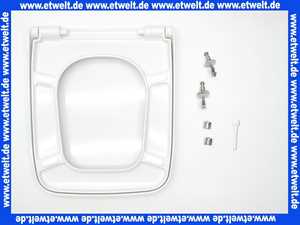 0069190000 Duravit WC-Sitz PuraVida mit SoftClose Scharniere edelstahl, weiß