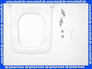 0069190000 Duravit WC-Sitz PuraVida mit SoftClose Scharniere edelstahl, weiß