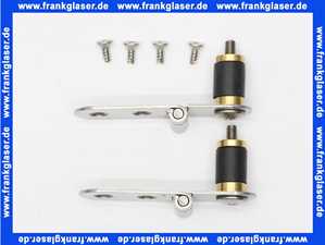 0061521000 Duravit Scharnier-Set für Urinaldeckel ohne Absenkautomatik, Edelstahl