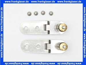 0061521000 Duravit Scharnier-Set für Urinaldeckel ohne Absenkautomatik, Edelstahl