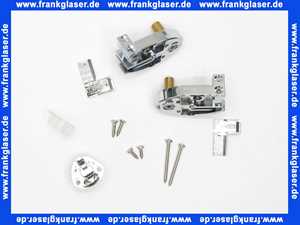 401175 Duscholux Lager oben und unten für Klammerwand links verchromt