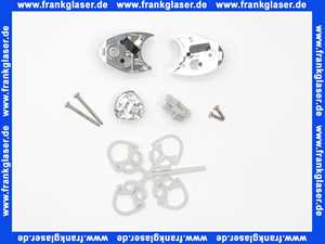 401177 Duscholux Lager oben und unten verchromt für Seitenteil links