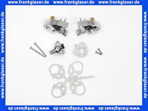 401177 Duscholux Lager oben und unten verchromt für Seitenteil links