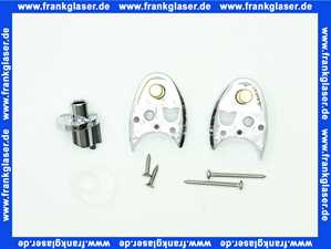 401178 Duscholux Lager komplett oben/unten verchromt