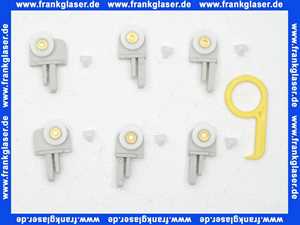 752158030 Duscholux Laufrollen-Set Rollenhalterset B Rollen für Duschabtrennung Optima I / Optima II / Door