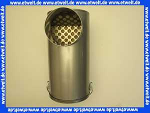 Edelstahl-Abgasschalldämpfer DN 150 Schalldämpfer in T-Form mit abnehmbarer Bodenplatte